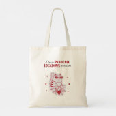 Ik hou van Uitzonderingen PANDEMIC LOCKDOWN Funny Tote Bag (Achterkant)