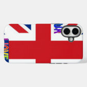 Ik hou van UK | Fluffy Cloud & Union Jack Kunstpri Case-Mate iPhone Case (Achterkant (horizontaal))