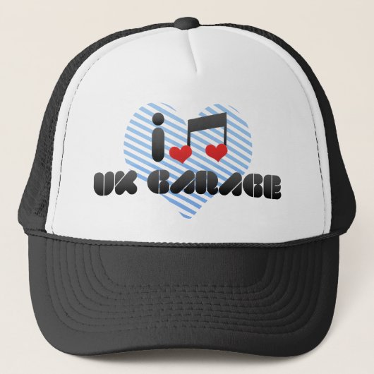Ik hou van Uk Garage Trucker Pet (Voorkant)