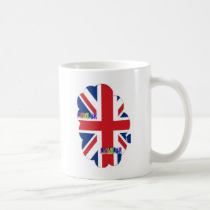 Ik hou van UK-kunstprint Koffiemok