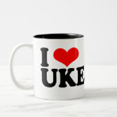 Ik hou van Uke Ukulele Mok (Links)