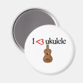 Ik hou van ukelele magneet (Voorkant / Achterkant)