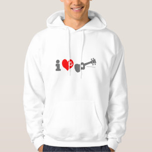 Ik hou van Ukulele Hoodie