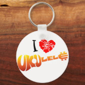 Ik hou van Ukulele Sleutelhanger (Voorkant)