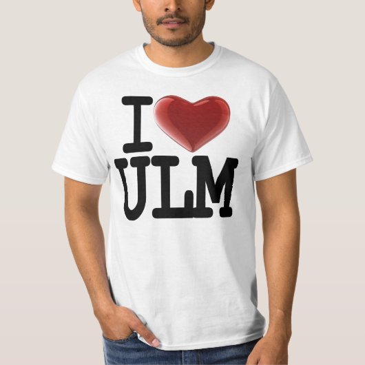 Ik hou van ULM T-shirt (Voorkant)