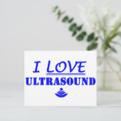 Ik hou van Ultrasound! Briefkaart (Staand voorkant)