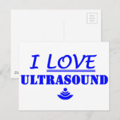 Ik hou van Ultrasound! Briefkaart (Voorkant / Achterkant)