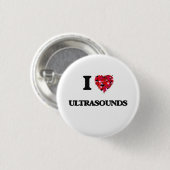 Ik hou van Ultrasound Ronde Button 3,2 Cm (Voorkant /achterkant)