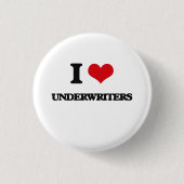 Ik hou van Underwriters Ronde Button 3,2 Cm (Voorkant)