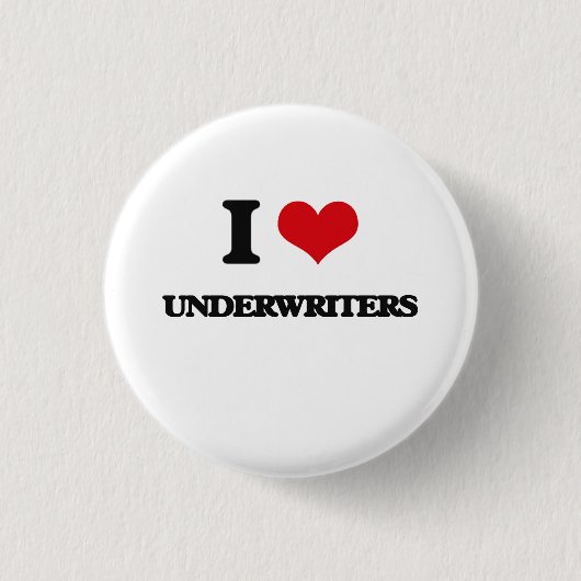 Ik hou van Underwriters Ronde Button 3,2 Cm (Voorkant)