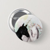 Ik hou van Unicorns Button (Voorkant /achterkant)