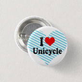 Ik hou van Unicycle Ronde Button 3,2 Cm (Voorkant /achterkant)