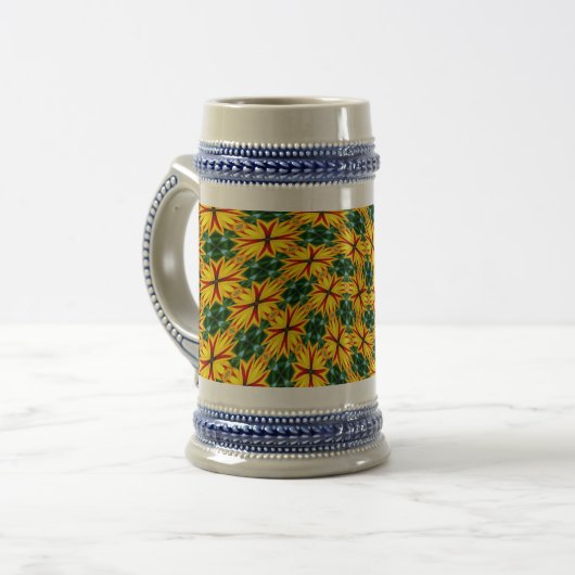 Ik hou van unieke bloemen bierpul (Voorkant links)