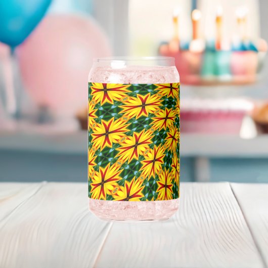 Ik hou van unieke bloemen blikvorm glas (Insitu (Baby Shower))