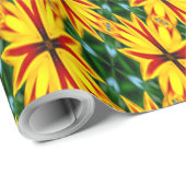 Ik hou van unieke bloemen cadeaupapier (Rol Hoek)