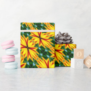 Ik hou van unieke bloemen cadeaupapier