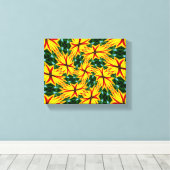 Ik hou van unieke bloemen canvas afdruk (Insitu (Houten vloer))