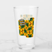 Ik hou van unieke bloemen glas (Voorkant)