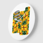 Ik hou van unieke bloemen grote klok (Hoek)