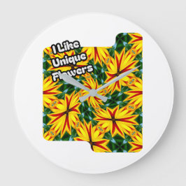 Ik hou van unieke bloemen grote klok