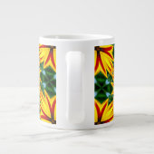 Ik hou van unieke bloemen grote koffiekop (Achterkant)