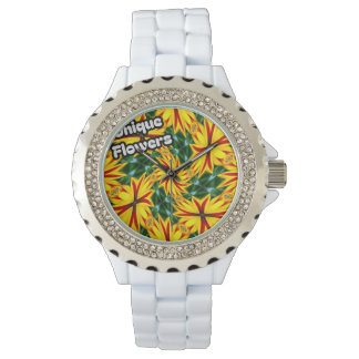Ik hou van unieke bloemen horloge