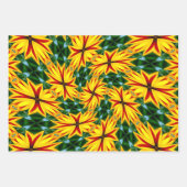 Ik hou van unieke bloemen inpakpapier vel (Voorkant)