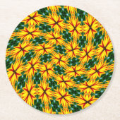 Ik hou van unieke bloemen ronde kartonnen onderzetter (Voorkant)