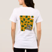 Ik hou van unieke bloemen Tri-Blend shirt (Achterkant)