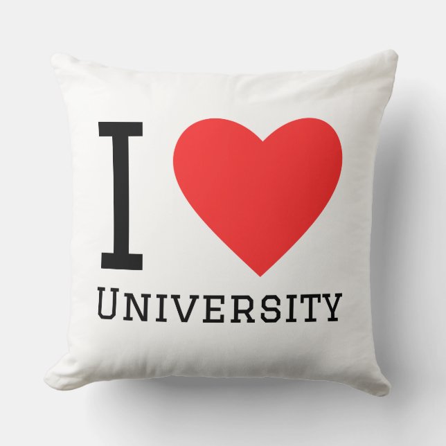 Ik hou van universiteit  kussen (Voorkant)