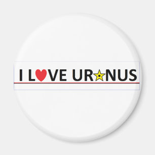 Ik hou van Uranus Magneet