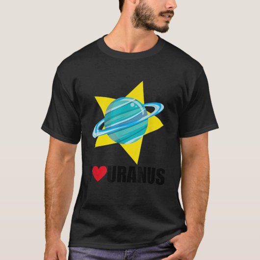 Ik hou van Uranus T-shirt (Voorkant)