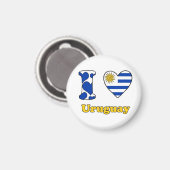 Ik hou van Uruguay Magneet (Voorkant / Achterkant)