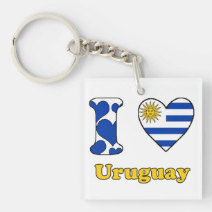 Ik hou van Uruguay Sleutelhanger