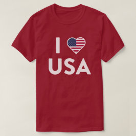Ik hou van USA Amerika 250e verjaardag T-shirt