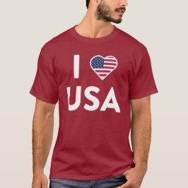 Ik hou van USA Amerika 250e verjaardag T-shirt