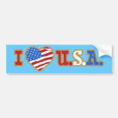 Ik hou van USA Bumpersticker (Voorkant)