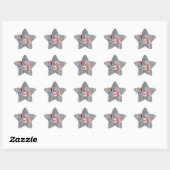 IK HOU VAN USA ONTWERP STER STICKER (Vel)