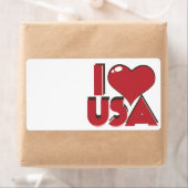 Ik hou van USA Retro 80s Etiket (Insitu)
