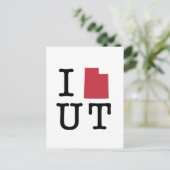 Ik hou van Utah Briefkaart (Staand voorkant)