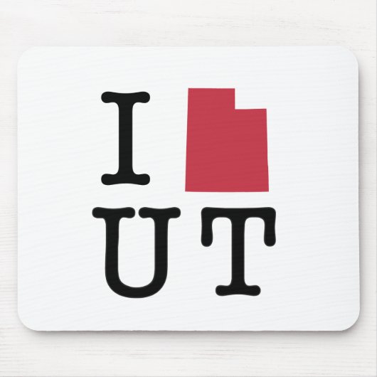 Ik hou van Utah Muismat (Voorkant)
