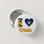 Ik hou van Utah Ronde Button 3,2 Cm (Voorkant /achterkant)