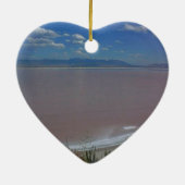 Ik hou van Utah Salt Flats Keramisch Ornament (Achterkant)