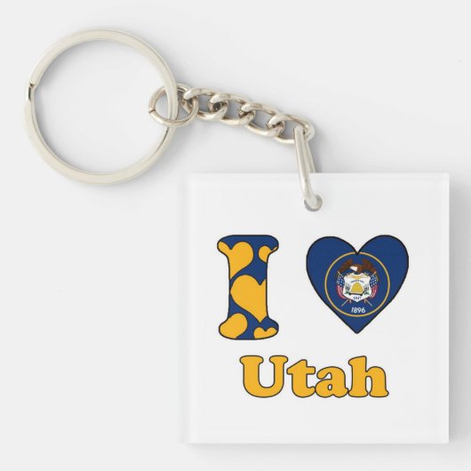 Ik hou van Utah Sleutelhanger (voorkant)