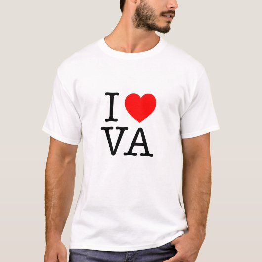 Ik hou van VA Virginia T-shirt (Voorkant)