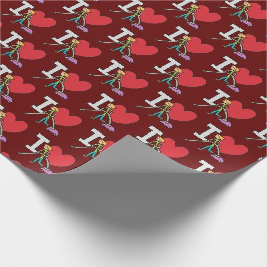 Ik hou van vacuüm cadeaupapier (Hoek)