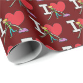 Ik hou van vacuüm cadeaupapier (Rol Hoek)