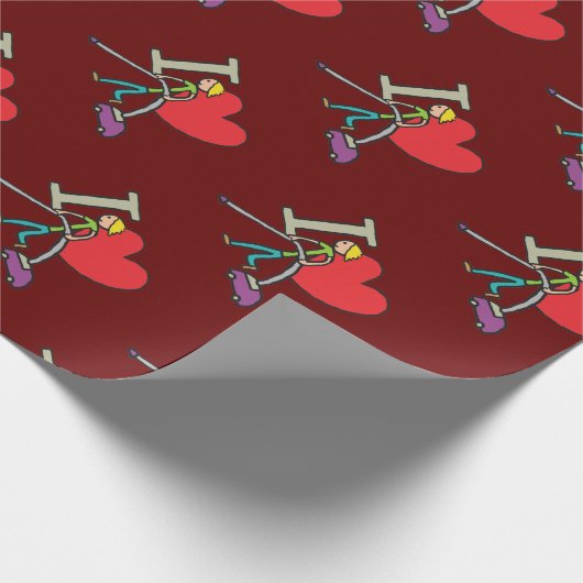 Ik hou van vacuüm cadeaupapier (Hoek)