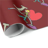 Ik hou van vacuüm cadeaupapier (Rol Hoek)