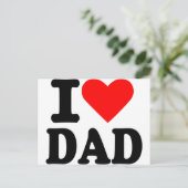 Ik hou van vader briefkaart (Staand voorkant)
